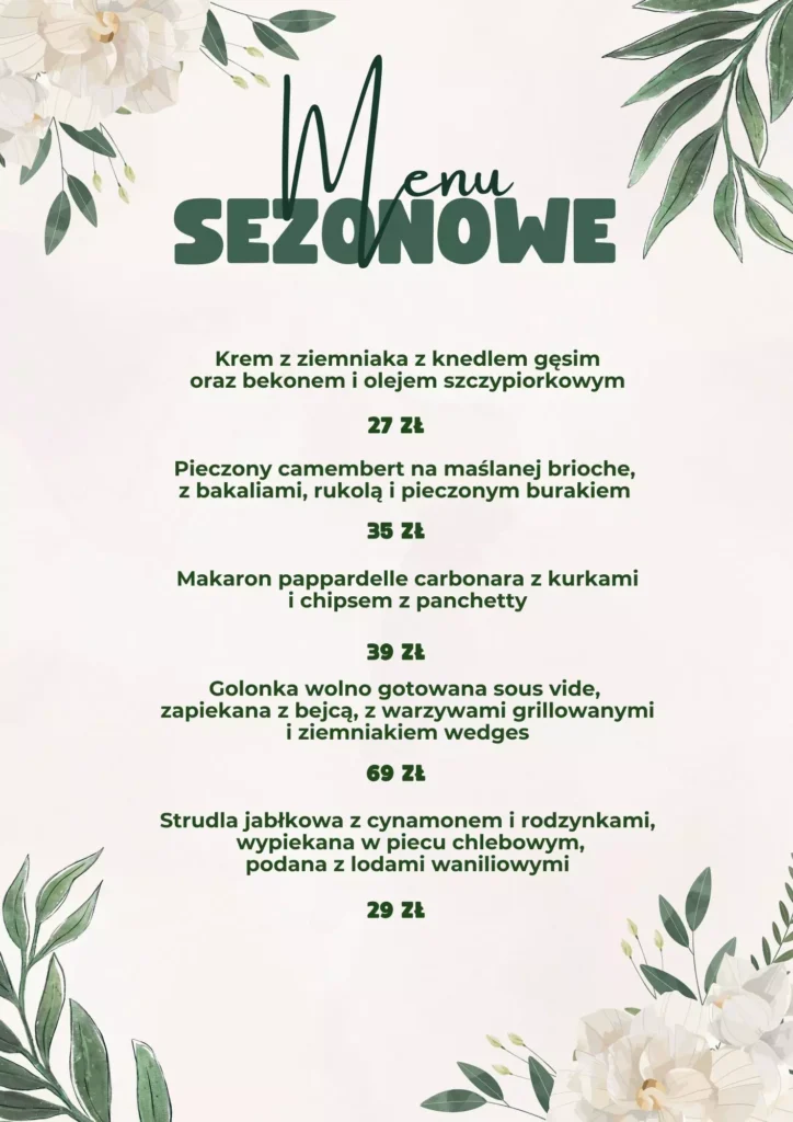 Menu Sezonowe