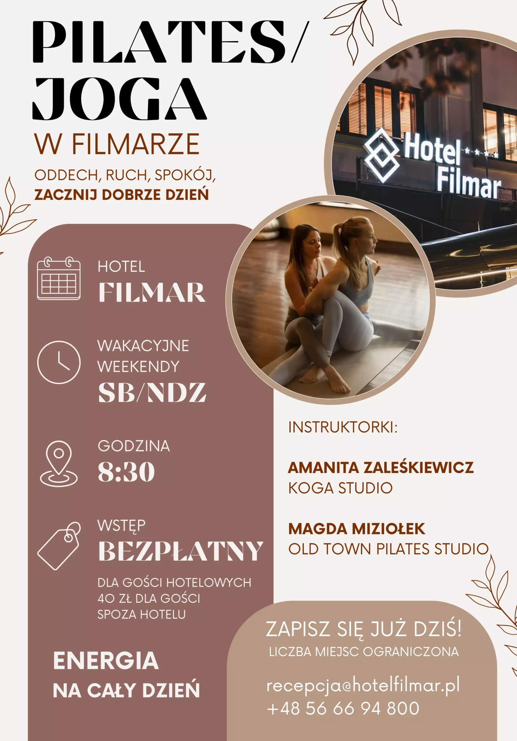 Joga - Pilates - Hotel Filmar